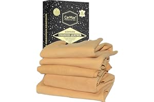 CarMax Peau de Chamois Anglais de qualité supérieure – Lot de 5 – Regular