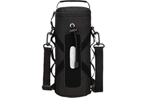 Yakmoo Soporte/Portador para Botella de Agua Estilo Militar Táctico 900D Nylon Molle Sistema 550ml/800ml1000ml Bolsa de Botella Impermeable al Aire Libre