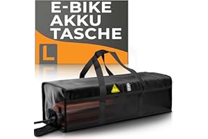 ‎WHEELOO Wheeloo Ebike Akku Tasche I sicher Laden Dank Kabeldurchführung I Sicherheitstasche in Zwei Größen I für Lagerung, Transport, Aufladung I mit Klettverschluss I Batterie
