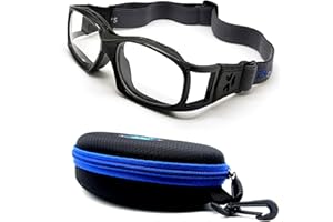 Blue Cut Lunettes de sécurité anti-buée pour sports de plein air Unisexe Idéal pour basket-ball et raquetball