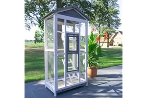 BB LOISIR Volière Cage à Oiseaux en Bois de Haute qualité pour intérieur et extérieur–Modèle Apollo différentes Tailles (Taille L)