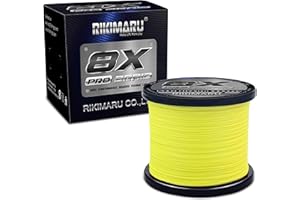 Rikimaru 8X Pro Braid Fishing Line 6LB-170LB, 300yds-1000yds Fluo-Green,Lemon Yellow,Plum Pink
