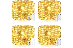 Vacoulery USB Fairy String Light, 15M 150Leds Silver Wire Lights with 8 Lighting Modes Remote Control USB Powered Led Fairy Lights with Timer for Bedroom Halloween Christmas Decoration