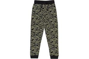 Popgear Dc Comics Batman wzorzyste logo chłopięce spodnie do joggingu czarne - sportowe spodnie Chłopcy