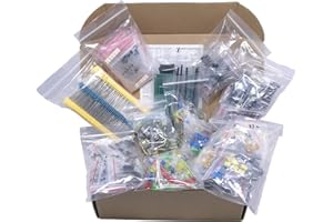 3PDT Kit di componenti elettronici XL assortimento, condensatori, resistenze, LED, transistor, diodi, Zener, potenziometri (1760 pezzi) (1760)
