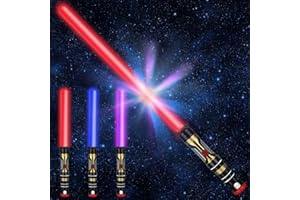 MOSSOKO Birthday Gift for Boys Sword Toy, Kids Light Saber Christmas Stocking Fillers, Secret Santa Star Wars Gifts, Party Favors Supplies Halloween Cosplay Dress Up Accessories Costume Weapons