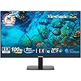 ViewSonic (USA Brand) - VA2708-2K-MHD 27-inch (68.58cm) 2K QHD SuperClear®IPS Monitor, HDR10, 100Hz, 1ms, 16.7m Colors, sRGB 111%, Dual Speakers, Dual HDMI 2.0, DP, Eye ProTech+, Slim Design