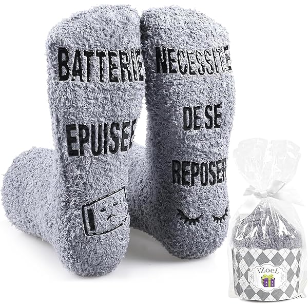 Chaussettes Fantaisie Humoristiques Pour Femme - Message Chocolat, Antidérapantes, Taille 36-41, Cadeau Amusant