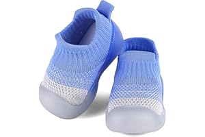 MASOCIO Chaussure Bébé Garçon Fille Chaussures Premiers Pas Souple Semelle Caoutchouc Antidérapant