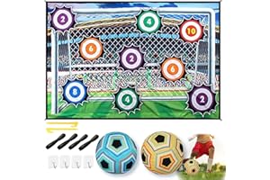 YKHSUAOU But de Football pour Enfants Ensemble de Jeu de Ballon de Football pour Enfants Jeux de Football pour Enfant Jouet pour Garçons et Filles et Sports D'intérieur et D'extérieur.