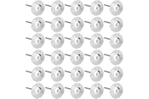 PSSOPP 30 sztuk koło z drutu stalowego Mini szczotka druciana koło do polerowania szczotki do kół do polerowania czyszczenie rdzy/korozji/farby(Stalowy drut)