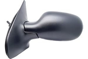 BSSTORE Specchietto Retrovisore Esterno Nero per R. CLIO dal 2001 al 2005 con Regolazione Manuale (Sinistra - Lato Conducente)