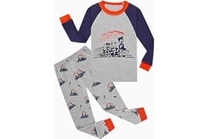 Tkiames Jungen Schlafanzug Langarm Herbst Winter Kinder Nachtwäsche Pyjama Sets 98 104 110 116 122 128 134