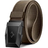 BULLIAN Men s Tactical Belt Military Belt Hiking Belt Work Belt 3.8 cm Quick-Release Metal Buckle