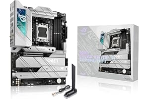 ASUS ROG STRIX X670E-A GAMING – Carte mère AMD Ryzen AM5 ATX (PCIe 5.0, DDR5, 16+2 phases d'alimentation, 4 x M.2 avec radiateurs, USB 3.2 Gen 2x2, WiFi 6E, AI Cooling II, Aura Sync RGB)