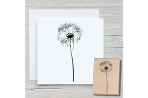 ‎NEWSTAMPS DIE STEMPELMACHER NEWSTAMPS Stempel Pusteblume 02 Motivstempel groß aus Holz & Gummi zum Karten basteln, Holzstempel, Blumen, Pflanzen, Floral, Wiese, Gräser, Scrapbook, Textilstempel, Deko, Kinder