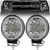 Round Offroad Flood Lumi&egrave;re 4" 102W Off-Road Driving Roof | with working fog light for Jeep, SUV, Truck, Hunters