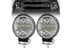 ‎DINFU Dinfu 2 pack 102W LED Arbeitsscheinwerfer led Scheinwerfer 12V-24V 102W 15000LM traktor zusatzscheinwerfer Offroad Flutlicht, IP67 Arbeitsleuchte für SUV ATV Truck KFZ Jäger, LKW，J-eep