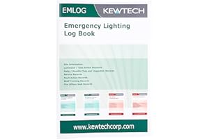 Kewtech EM1LOG Emergency Lighting maintenance Log Book, green