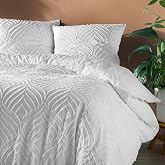Douceur d'Int&eacute;rieur Heltie 3-Piece Bed Set (260 x 240 cm) White, Plush Microfibre