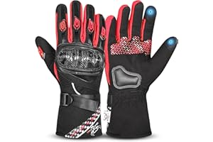 BEAST RAGE Guanti da moto invernali,guanti da moto termici impermeabili e antivento per uomini e donne,guanti da equitazione caldi con schermo tattile per motocross,ciclismo,ATV,Ciclismo