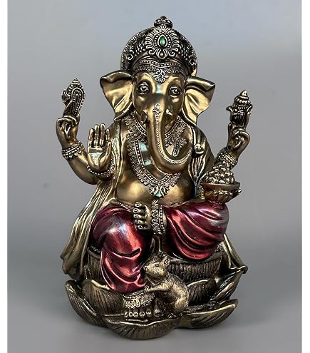 JMD Handcrafted Zap Impex Om Om Pendentif Om Om en laiton avec vernis doré en laiton moulé à la main décoratif Symbole OM – 1 paire (2 pièces) (21 cm