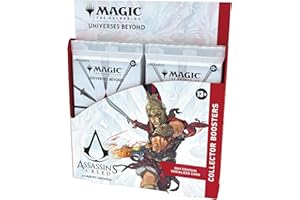 Magic: The Gathering Assassin’s Creed Opakowanie zbiorcze pakietów kolekcjonerskich — 12 pakietów kolekcjonerskich (10 kart w każdej saszetce) (Wersja Angielska)