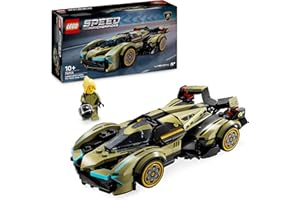 LEGO Speed Champions Superdeportivo Lamborghini Lambo V12 Vision GT Coche de Carreras de Juguete, Maqueta de Gran Turismo, Regalo para Niños y Niñas de 10 Años o Más Fans del Videojuego 76923