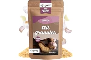 Ail granulé Monte Nativo (500g) - Ail semoule - Épices aromatiques séchées avec soin, idéales pour Cuisiner et Assaisonner - Arôme et Goût intenses
