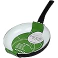 Easy Cook 1558 28 cm Aluminium Ceramic Frying Pan , Black and White