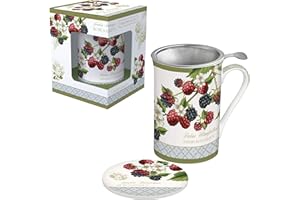 EASY LIFE 280JBOB - Cofanetto in porcellana con filtro, in porcellana, 11 x 7,5 x 11 cm