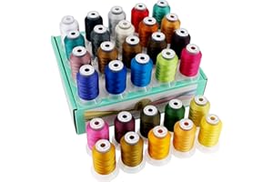 New brothread 30 Nuovi Janome Colori Poliestere Filo di Ricamo Macchina 500M - Assortimento 3