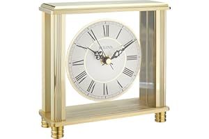 Bulova Orologio da tavolo Cheryl B1703, in ottone