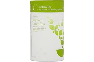 Solaris Tea Organic Loose Whole Leaf Jasmine Green Tea 100 g