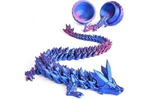 OSDUE Zabawka na biurko z nadrukiem 3D, smocze jajko, giętka i elastyczna, ze zdejmowaną tajemnicą, zabawka fidget, do polowania na jajka wielkanocne, dekoracja domu, biura dla dzieci, lazurowy fiolet