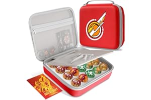 Douper Mallette de rangement compatible avec Bakugan Evolutions, Geogan Rising, Alliance blindée, BakuCores et figurines d'action, boîte de transport convient pour 20 pièces (sac uniquement)