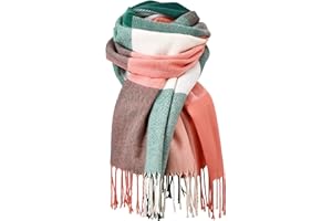 Suphigher Scarves for Women - Ladies Cashmere Scarf & Shawl, Womens Winter Scarves & Wraps, Tartan Scrarf Gifts for Women UK