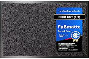 ‎CARPET DIEM Carpet Diem Green Business Schmutzfangmatte 40x60 Anthrazit-schwarz | Fußmatte innen & außen in Geschäfts-Kunden Qualität für Beste Funktionalität und Haltbarkeit