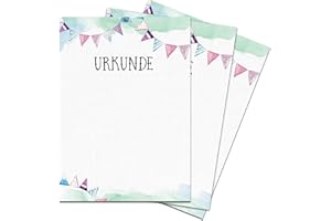 ‎NASTAMI 15 Urkunden für Kinder, Blanko Urkunden Urkundenpapier A4