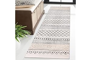 SHACOS Tappeto Runner Corridoio Beige 60x180cm Boho Tappeto Lungo Corridoio Tappeto Tessuto in Cotone Lavabile in Lavatrice per Salotto Cameretta Ingresso Cucina