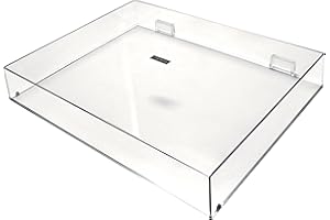 Reloop RP-1000/2000/4000 Cover | składana akrylowa osłona odtwarzacza przed kurzem i brudem, idealnie pasuje do modeli Reloop RP-1000/2000/4000 z zawiasami do montażu, przezroczysta