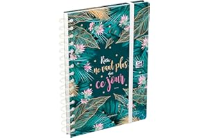 Agenda Oxford & Me civil Semainier spiralé 15x21cm Année 2024 Tropical Français
