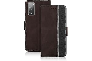 Vaitasy Etui na telefon komórkowy Samsung Galaxy S20 FE 5G, magnetyczne etui Flip Book Cover Con miejsce na karty, funkcja stojaka, etui kompatybilne z Galaxy S20 FE, brązowe