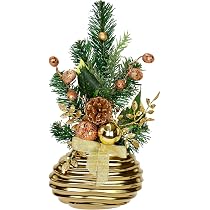 2 Pcs Mini Sapin De Noël Artificiel Petit Sapin De Noël Sapin De Noël De Table Nœud Papillon