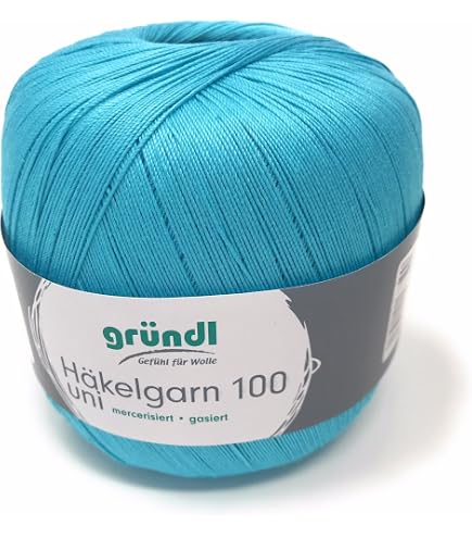 Pro Lana Häkelstar 100 – Baumwollgarn 100g, 566 M Lauflänge, Nadelstärke 1,5–2,0 Mm Für Feine Häkelarbeiten