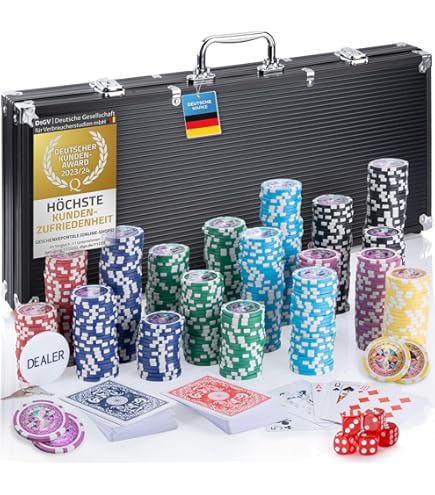 Cartamundi Diamond Poker Chips 1000's (Tube of 25): Amazon