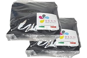 DECOMADEINITALY Arena de Colores para Decoraciones. 0,3/0,7 mm. Paquete de 2 kg. (Negro)