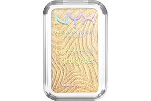 ‎NYX PROFESSIONAL MAKEUP NYX Professional Makeup Highlighter für das Gesicht, Butterweiche Textur, Mit pflegender Sheabutter, Mangobutter und Mandelbutter, Vegan, Buttermelt Highlighter, Farbe: Butta Than Gold