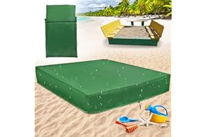 FORMIZON Copertura per Sabbiera con Coulisse, 150x150 cm Sabbiera per Bambini con Coperchio, Telo di Copertura per Sabbiera, Antipolvere, Impermeabile, Facile da Trasportare per Terrazza, Giardino