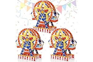 EPAKH Carnival Ferris Wheel Centerpiece Carnival Theme Party Decorations Carnival Cake Holder Circus Carnival Favor Supplies for Candy Desserts Cake Carnival Ferris Wheel Party Decorations